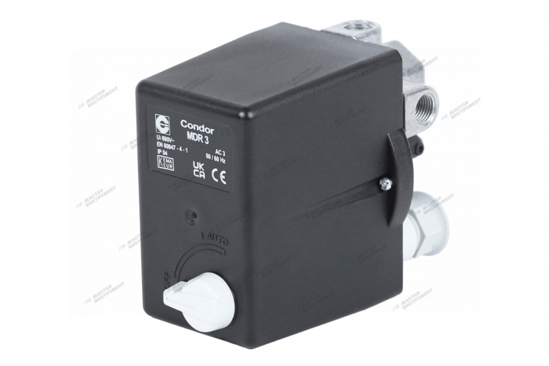 Реле давления MDR3/11 3х1/4"F+1х3/8"F, 16 А, 380 В CONDOR 4996111673