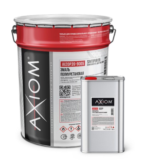 Эмаль полиуретановая SintoPUR 95 цвет 9010 18 кг AXIOM  AI20P39-9010