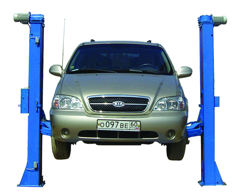 Подъемник двухстоечный г/п 5 т электромеханический с нижней с-й Автоспецоборудование ПЛД-5-01