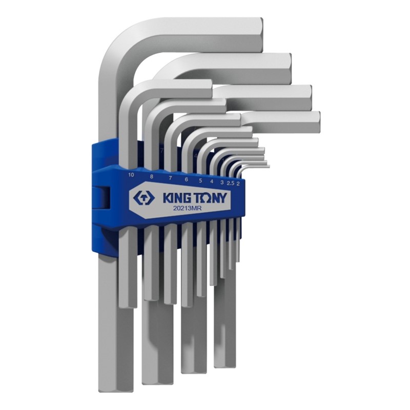 KING TONY Набор Г-образных шестигранников 2-19 мм, 13 предметов 20213MR