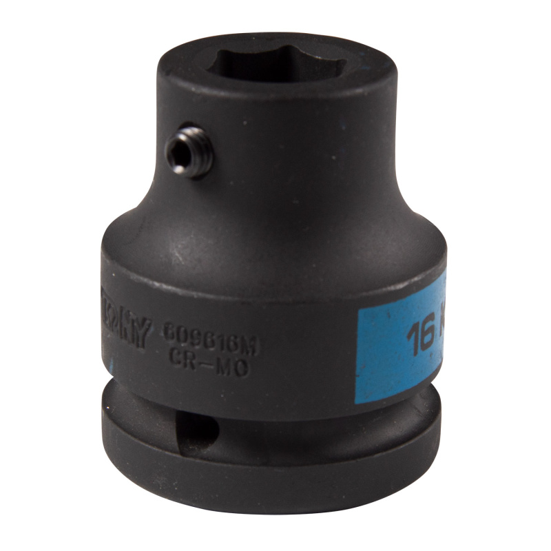 KING TONY Переходник ударный 3/4">16 мм, с винтовым фиксатором 609616M