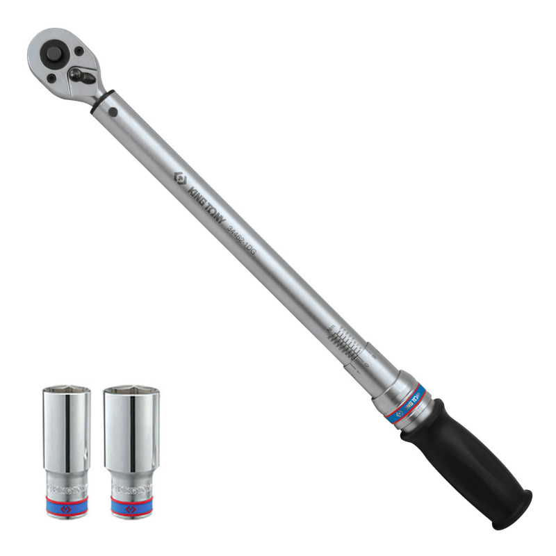 KINGTONY Динамометрический ключ 1/2", 40-200 Нм, для левой и правой резьбы  P34462-1DG