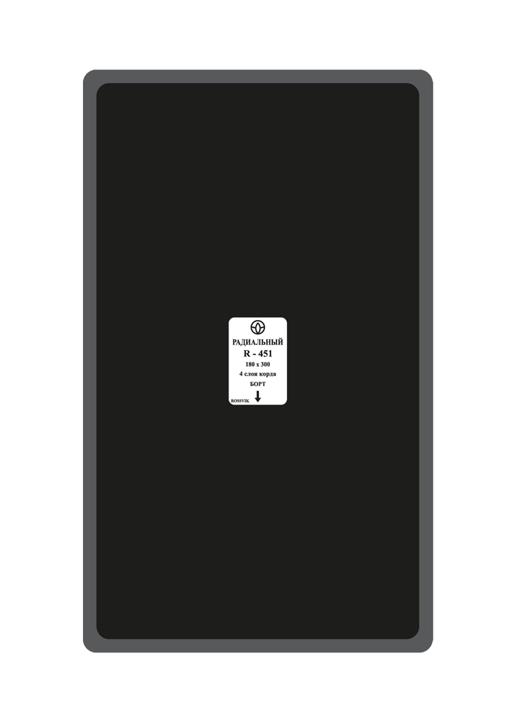 Пластырь R-451 180х300 (термопресс) (1шт/4)