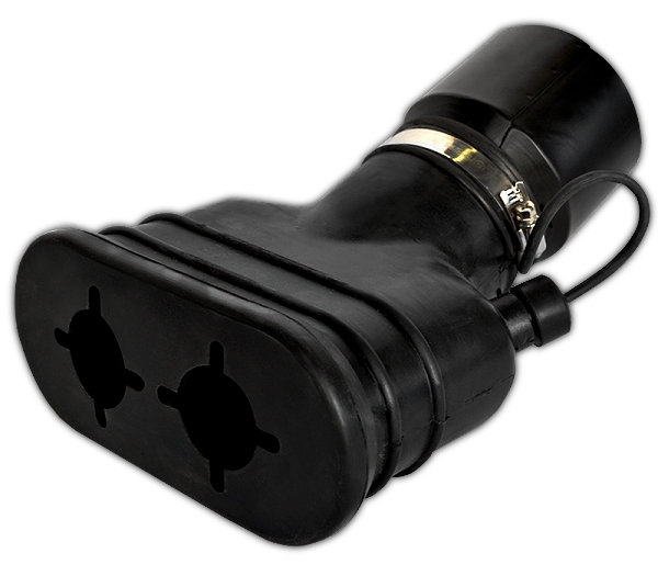 Неопреновый наконечник 200х100 мм для шланга 100 мм CA102200100