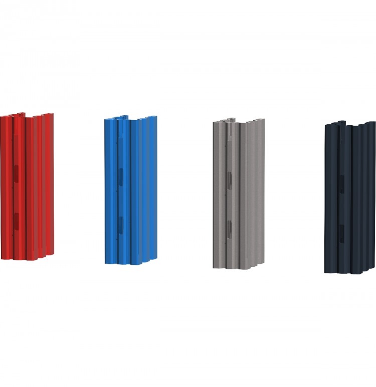 Упаковка стоек для стеллажа высотой 2000мм (в упаковке 4шт). синий  05.020-5015