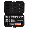 AFFIX Набор торцевых головок с принадлежностями HEX 19 мм, 10-24 мм, 17 предметов AF01917C