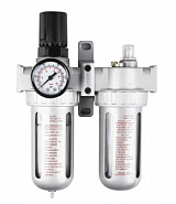 Влагоотделитель Pegas AFRL802 двойной с регулятором 1/4 4701